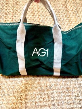 AG1 Green Canvas Tote